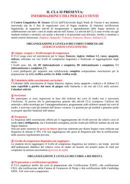 informazioni utili per gli utenti