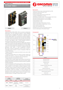SERIE R586S G R586SG1 Dati tecnici Componenti