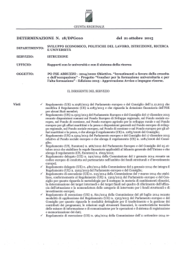 DETERMINAZIONE N. 18/DPG010 del 21
