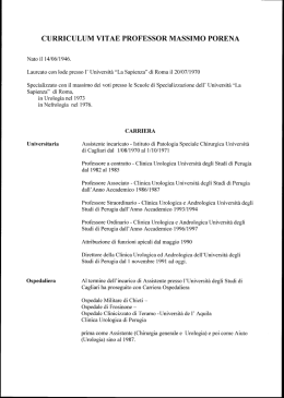 curriculum vitae professor massimo porena