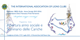 INVITO apertura anno sociale Lions 2015