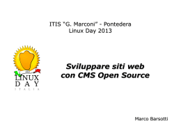 Sviluppare siti web con CMS Open Source