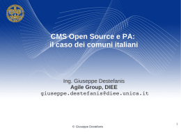 CMS Open Source e uso nelle Pubbliche - Linux Day