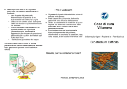 Casa di cura Villanova Clostridium Difficile