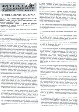 scarica qui il regolamento di partecipazione