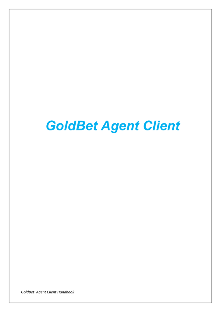 AGENT GOLDBET SCARICA