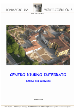 Il Centro Diurno Integrato (C - La Fondazione