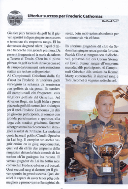 Gia tier plirs tumiers da golf ha il giu ven sportist indi gen giugau cun