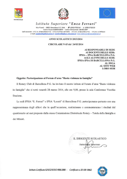 leggi la circolare - Istitutoprofessionaleferrari.it