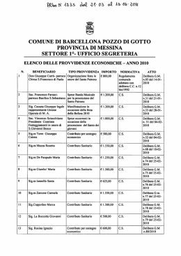 COMUNE DI BARCELLONA POZZO DI GOTTO