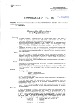 Determinazione n.953 del 24-05