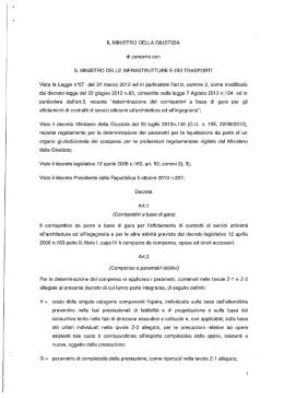 Decreto Parametri