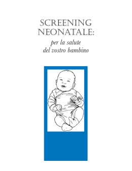 Screening neonatale: