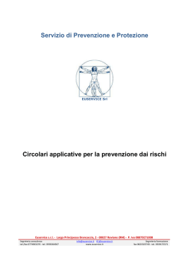 17 circolari applicative prevenzione rischi