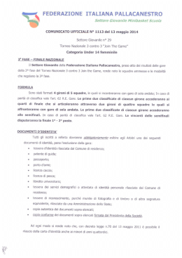 FEDERAZIONE ITALIANA PALLACANESTRO