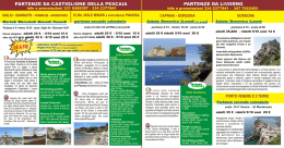 PARTENZE DA CASTIGLIONE DELLA PESCAIA