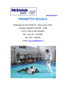 Progetto Judo - Ufficio Scolastico Provinciale di Pesaro e Urbino