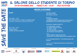 save the date Torino2015