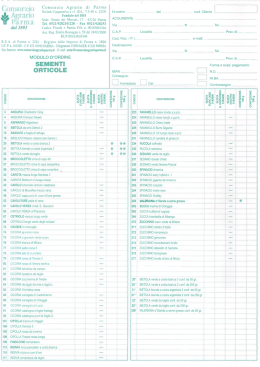 scarica il modulo d`ordine per sementi orticole