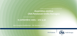 Invito all`Assemblea Elettiva Regionale