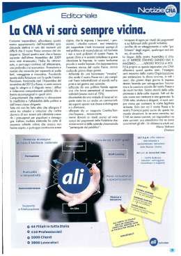 Convenzione ALI S.p.A. e CNA Livorno