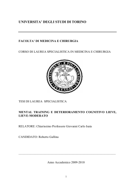 Tesi Roberto Gallina