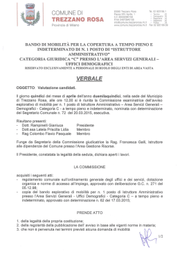 Verbale - Comune di Trezzano Rosa