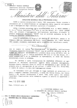 omologazione ministeriale rinnovo