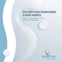 Cura della vasca idromassaggio in modo semplice