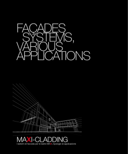 façades systems, various applications