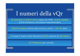 VQR 18.7.13 x stampa - Universit&agrave; degli Studi di Foggia
