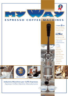 Industria Macchine per Caff&egrave; Espresso Espresso Coffee Machine