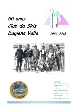 50 onns Club da Skis Dagiens Vella