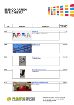 scarica l`elenco arredi su richiesta