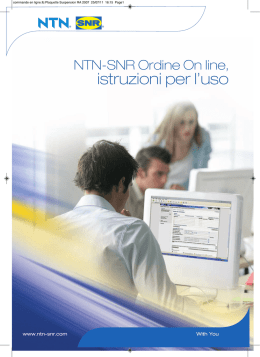 istruzioni per l`uso - Ntn