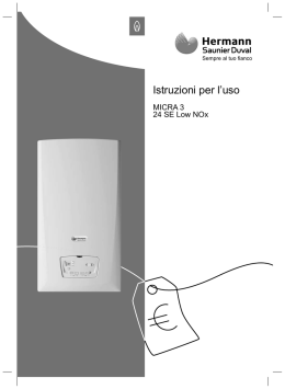 MIcra 3 low NOx - manuale d`uso