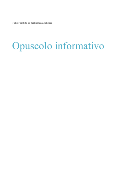 Opuscolo informativo - Augenzentrum