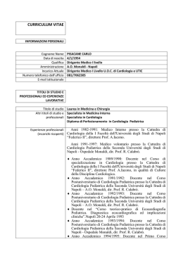 curriculum vitae - Ospedali dei Colli