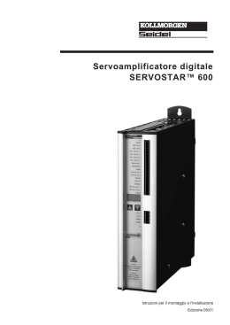 Servoamplificatore digitale SERVOSTAR&trade; 600