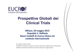 Prospettive Globali dei Clinical Trials