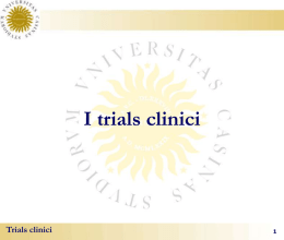 Trials Clinici - Università degli Studi di Cassino