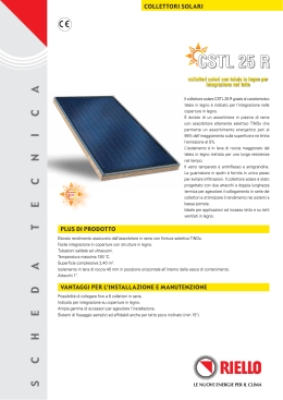 collettori solari plus di prodotto vantaggi per l - Riello Ch