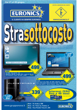 Interessi ZERO fino a 48 mesi