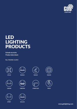 LED Lighting Products - Schede tecniche