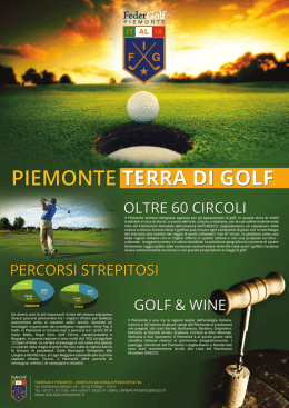 OLTRE 60 CIRCOLI - FederGolf Piemonte