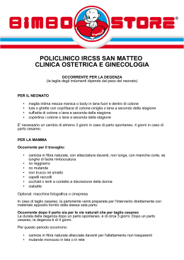 POLICLINICO IRCSS SAN MATTEO CLINICA OSTETRICA E