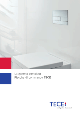 La gamma completa Placche di commando TECE