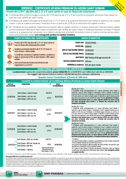 2002412 - certificate athena premium su azioni saint gobain