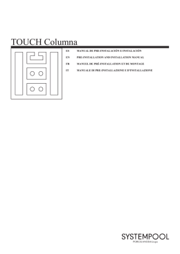 TOUCH Columna - Pre e Instalacion