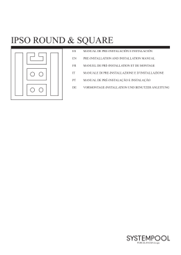 IPSO SQUARE-ROUND - Pre e Instalacion